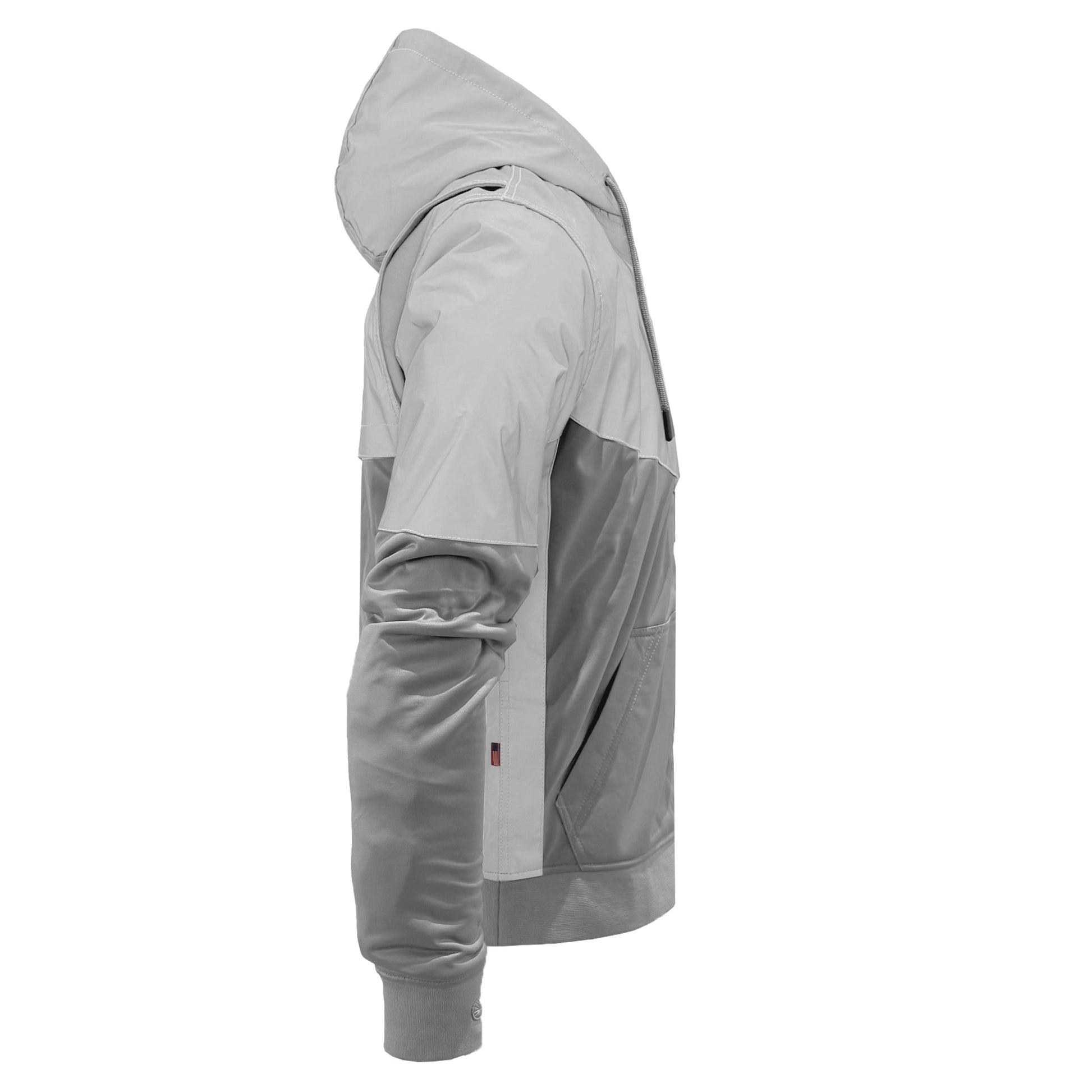 TEEK - Ultra Reflective Padded Hoodie "Twilight Titanium" - Light Gray and Silver JACKET TEEK BR
