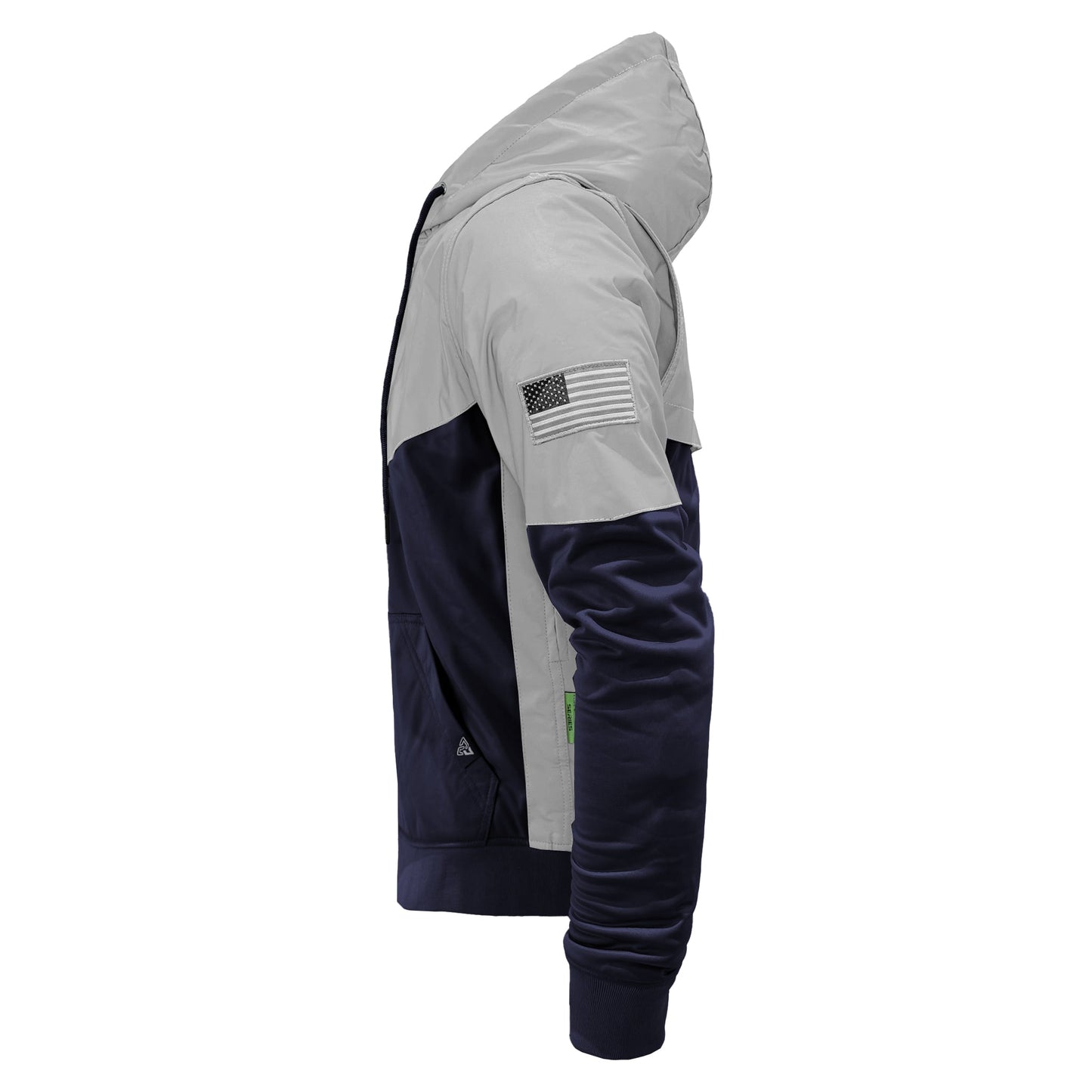 TEEK - Ultra Reflective Padded Hoodie Navy Blue Eclipse JACKET TEEK BR