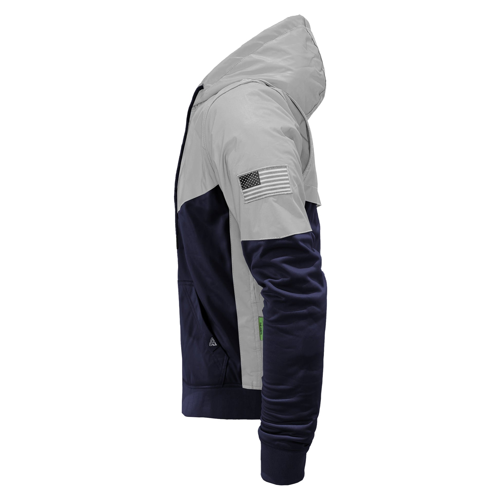 TEEK - Ultra Reflective Padded Hoodie Navy Blue Eclipse JACKET TEEK BR