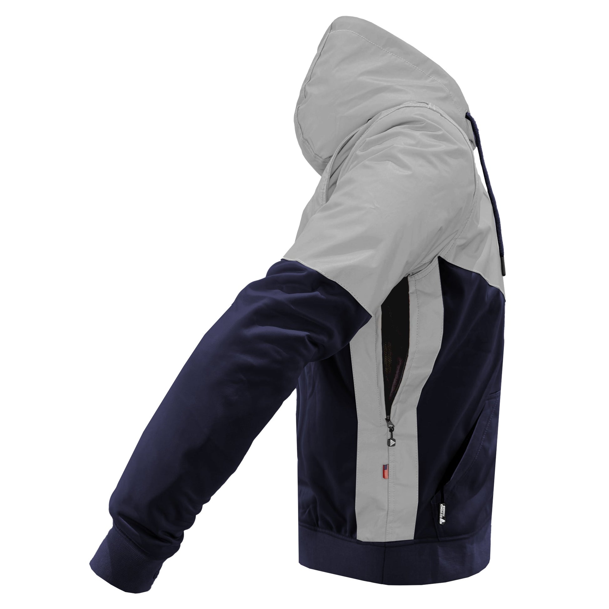 TEEK - Ultra Reflective Padded Hoodie Navy Blue Eclipse JACKET TEEK BR