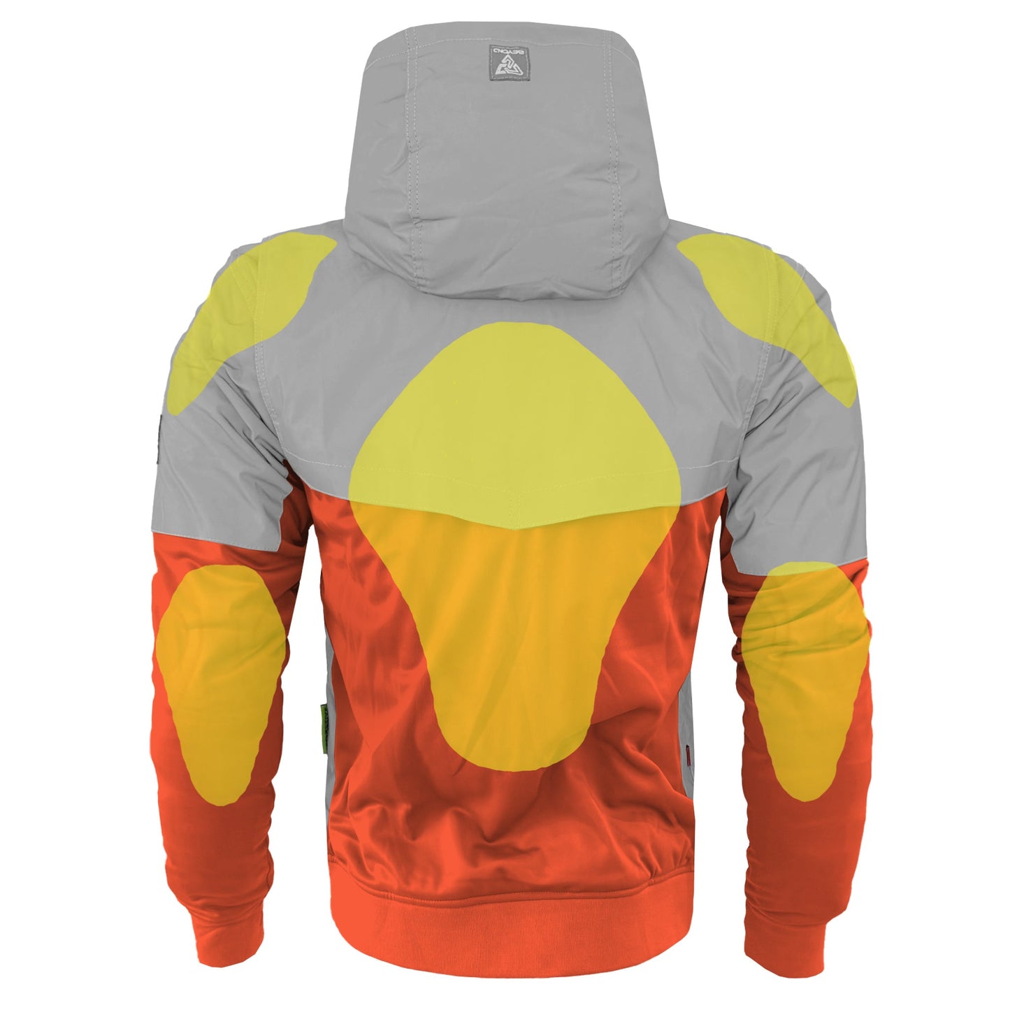 TEEK - Mens Ultra Reflective Padded Hoodie Orange Eclipse JACKET TEEK BR