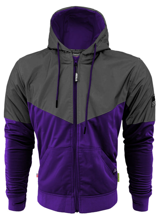 TEEK - Mens Ultra Reflective Padded Hoodie Purple Nebula JACKET TEEK BR