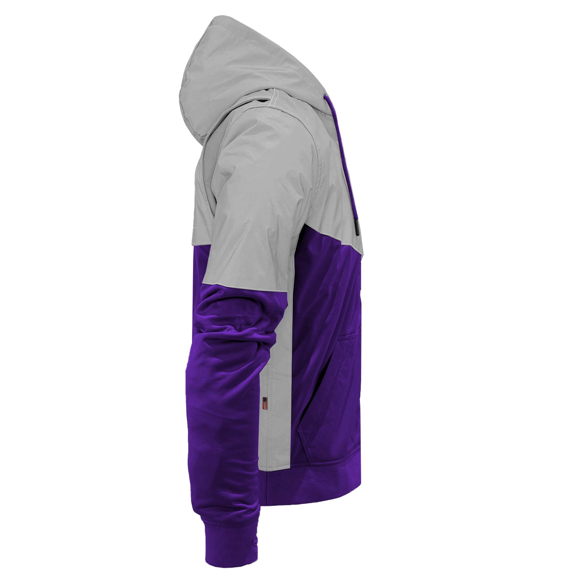 TEEK - Mens Ultra Reflective Padded Hoodie Purple Eclipse JACKET TEEK BR