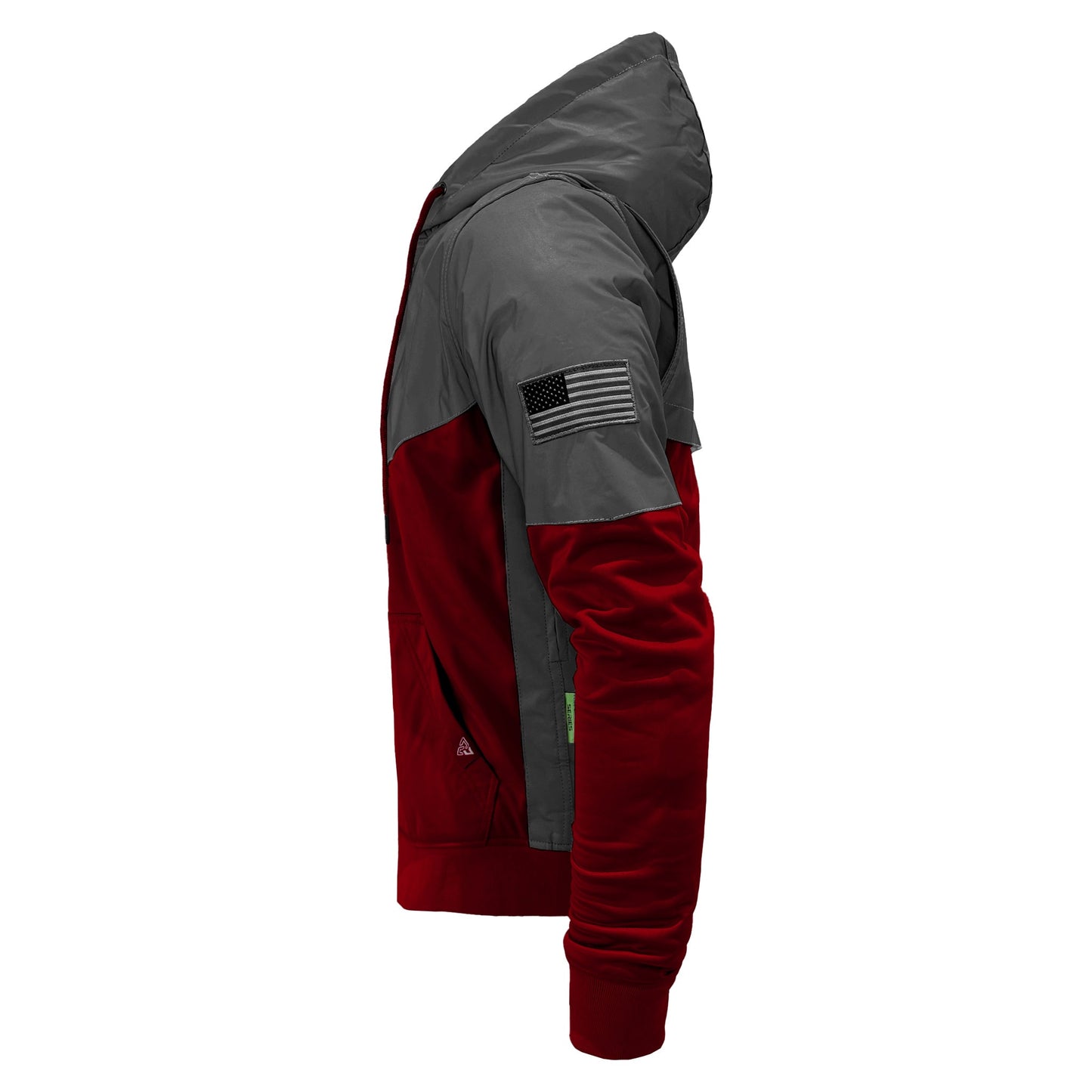TEEK - Ultra Reflective Padded Hoodie Red Maroon Nebula JACKET TEEK BR