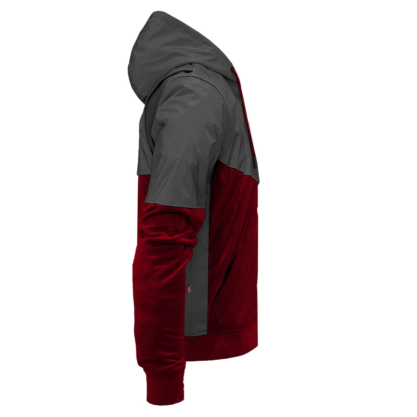 TEEK - Ultra Reflective Padded Hoodie Red Maroon Nebula JACKET TEEK BR