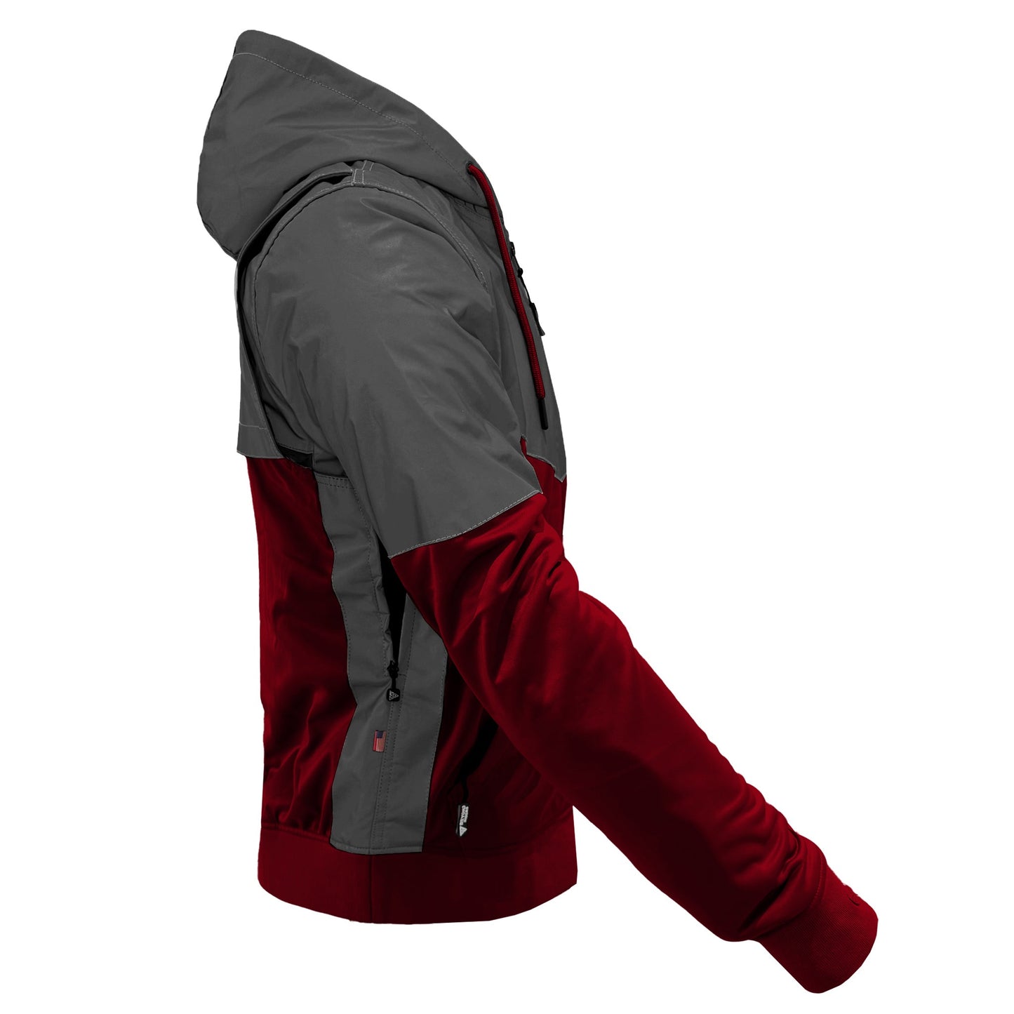 TEEK - Ultra Reflective Padded Hoodie Red Maroon Nebula JACKET TEEK BR