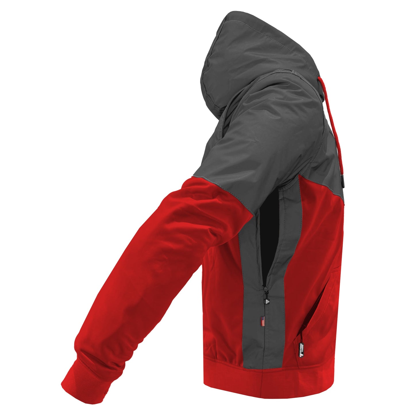 TEEK - Mens Ultra Reflective Padded Hoodie Red Nebula JACKET TEEK BR
