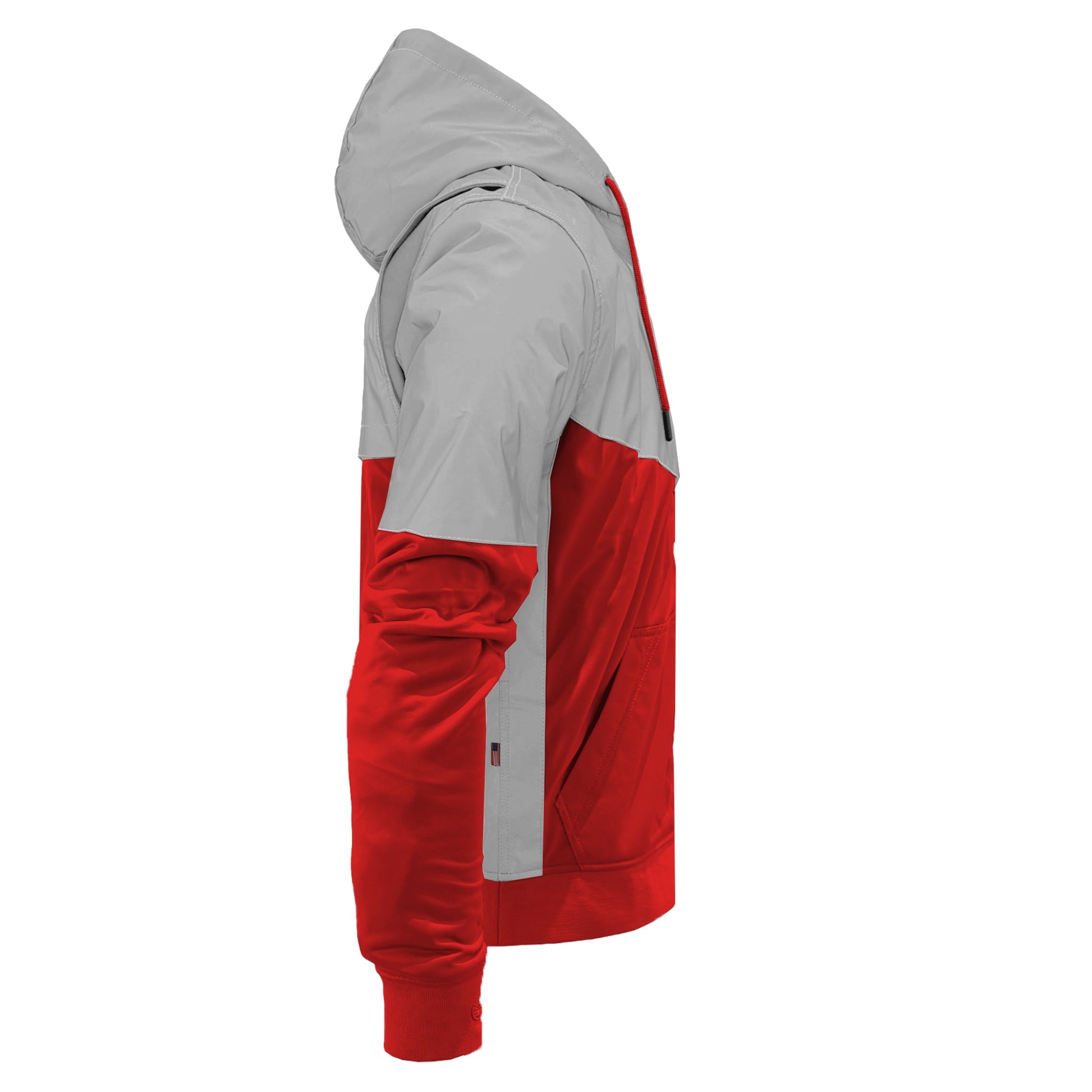 TEEK - Mens Ultra Reflective Padded Hoodie Red Eclipse JACKET TEEK BR