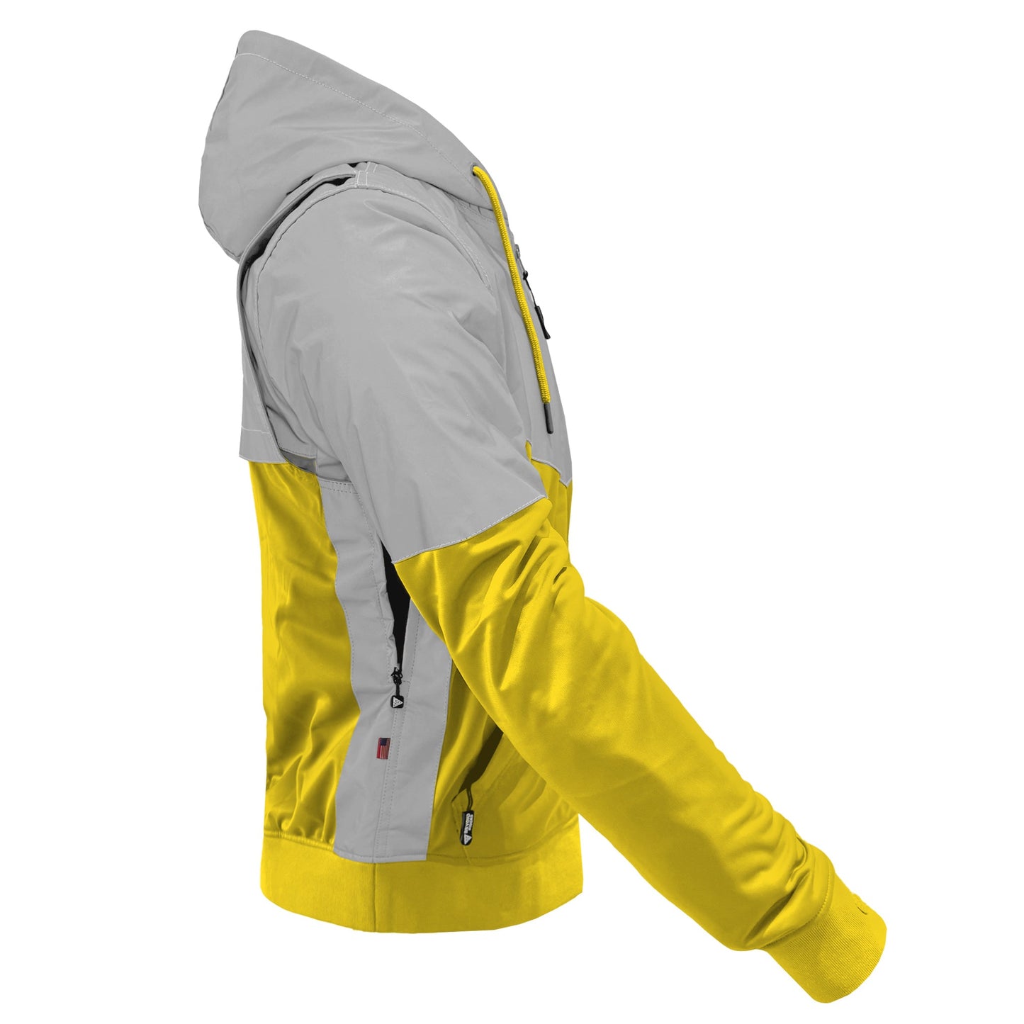 TEEK - Mens Ultra Reflective Padded Hoodie Yellow Eclipse JACKET TEEK BR