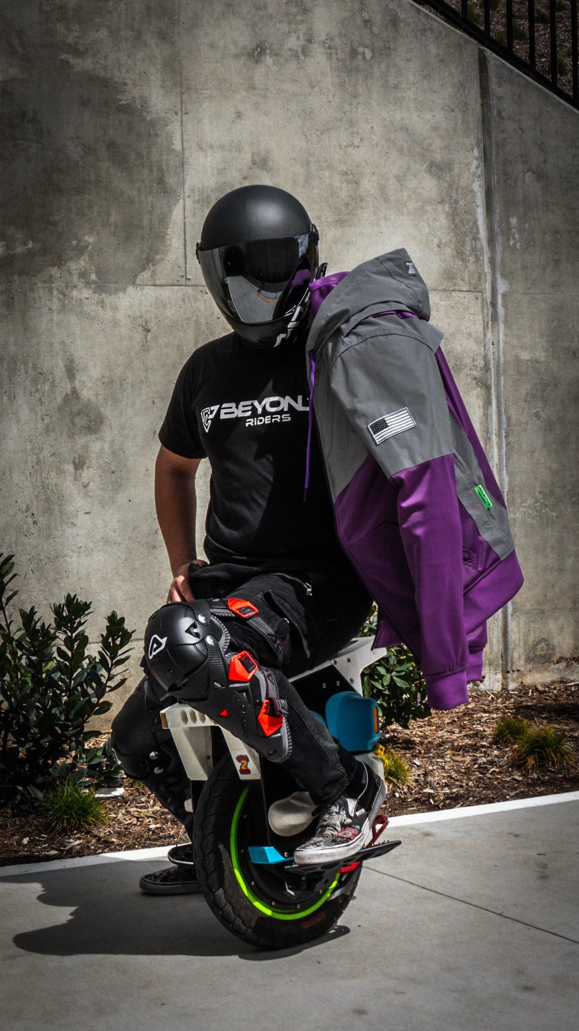 TEEK - Mens Ultra Reflective Padded Hoodie Purple Eclipse JACKET TEEK BR