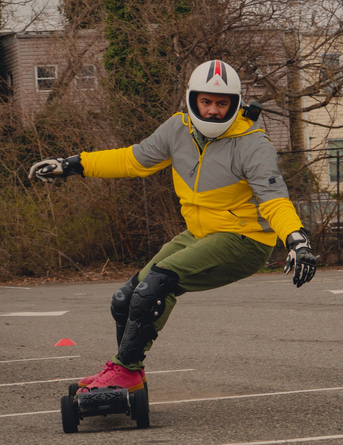 TEEK - Mens Ultra Reflective Padded Hoodie Yellow Eclipse JACKET TEEK BR