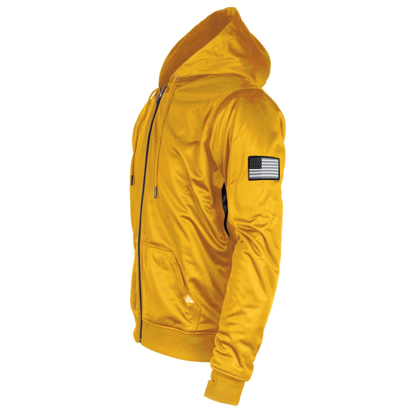 TEEK - Mens Yellow Solid Ultra Protective Padded Hoodie JACKET TEEK BR