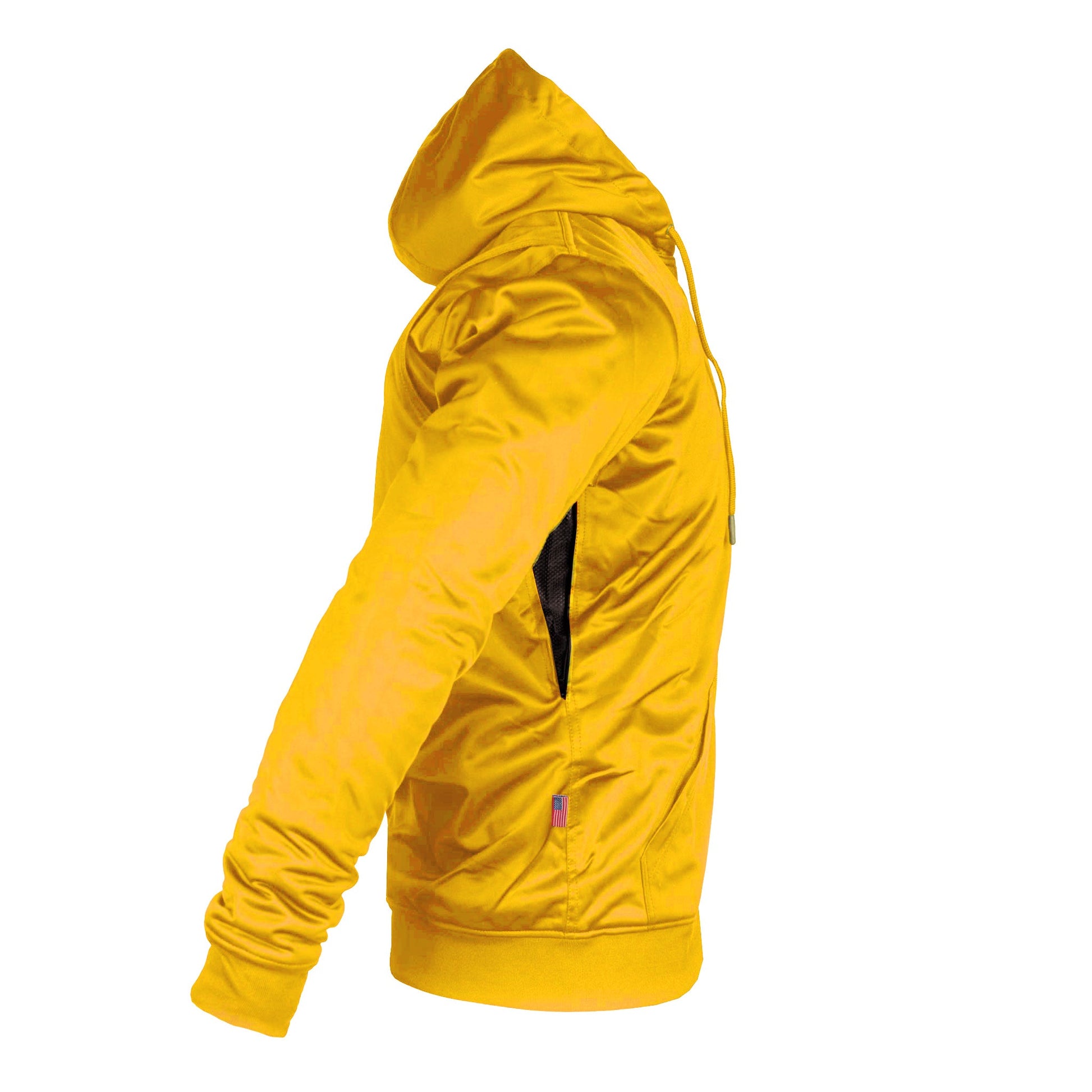 TEEK - Mens Yellow Solid Ultra Protective Padded Hoodie JACKET TEEK BR