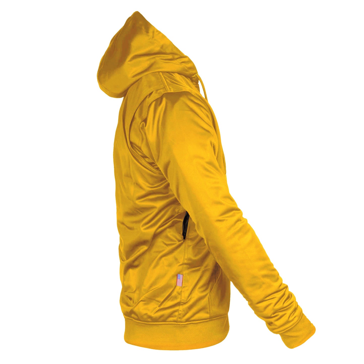 TEEK - Mens Yellow Solid Ultra Protective Padded Hoodie JACKET TEEK BR