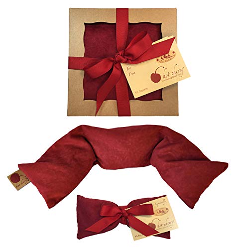 TEEK - Feel Better Pack in Red Ultra Suede: Square, Eye Pillow & Neck Wrap HOME DECOR TEEK HCP