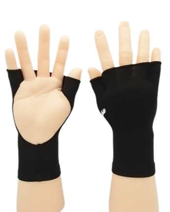TEEK - PalmFree™ Sun Gloves - Black - UPF 50+ GLOVES TEEK PFS XS/S Classic (1) Left (1) Right