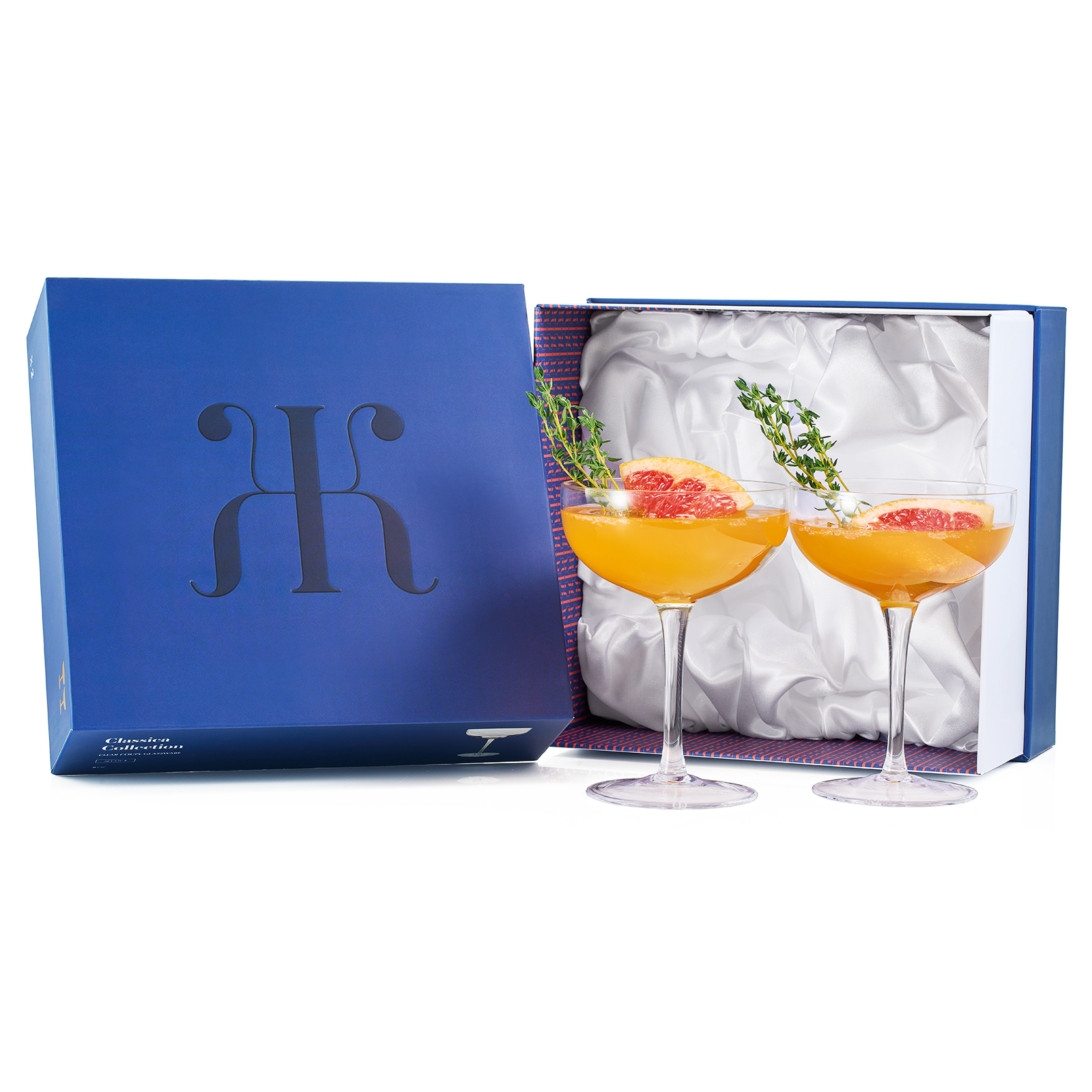 TEEK - Classica Champagne Coupe Cocktail Glassware Set of 2 HOME DECOR TEEK KS