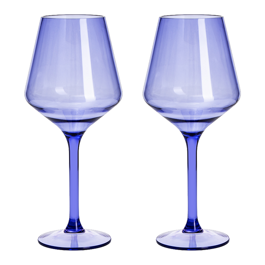 TEEK - Saint Tropez Acrylic Stemmed Wine Glassware Set HOME DECOR TEEK KS