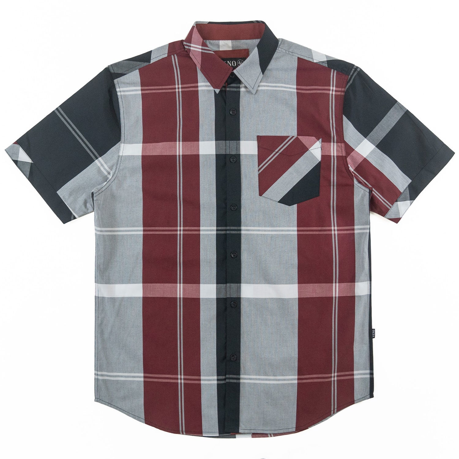 TEEK - V829 Colton Plaid Shirt - Burgundy TOPS TEEK MJ L BURGUNDY
