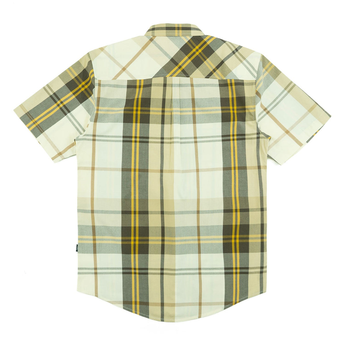 V832 Leon Plaid Shirt - Natural Button Down Makobi Jeans USA