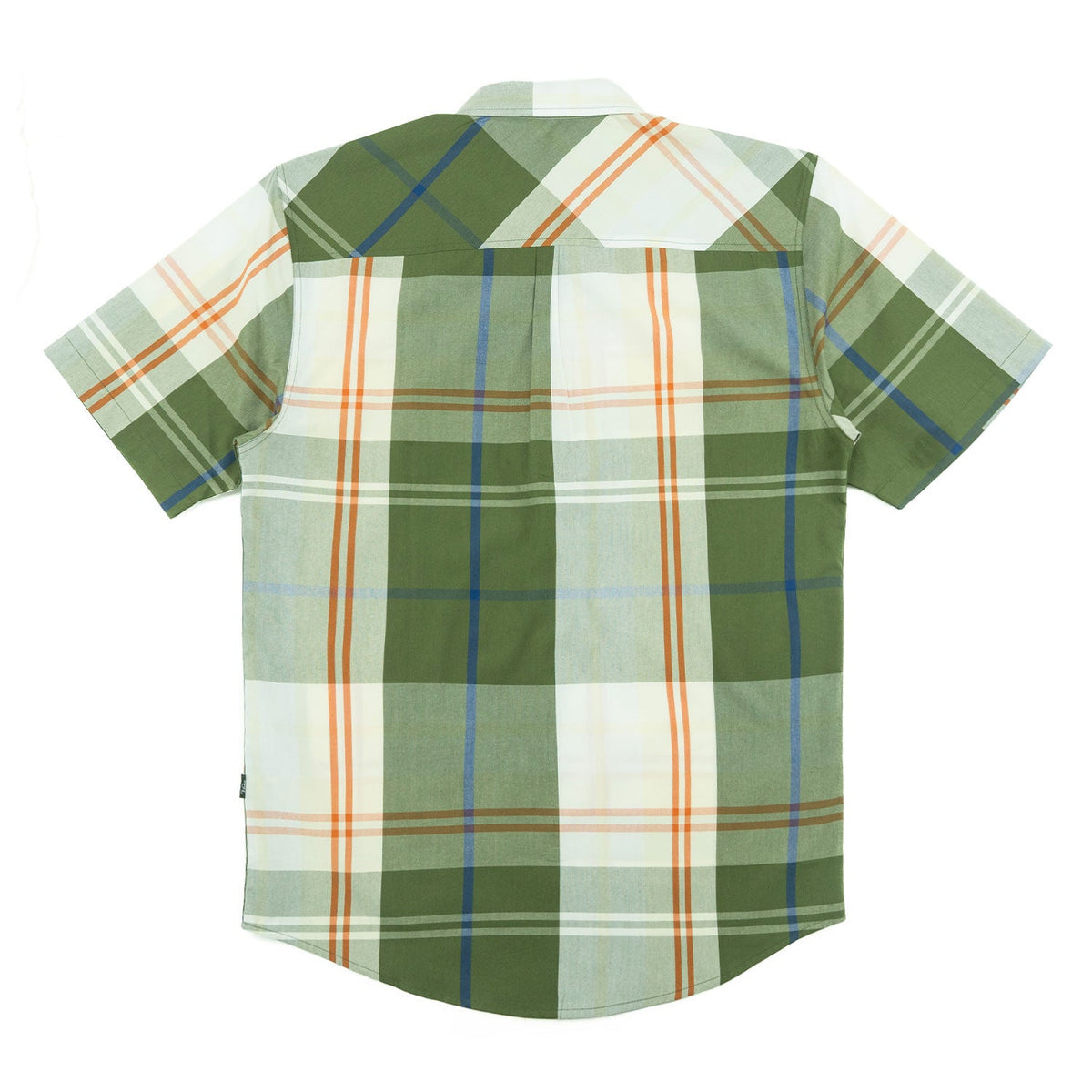 V832 Leon Plaid Shirt - Olive Button Down Makobi Jeans USA