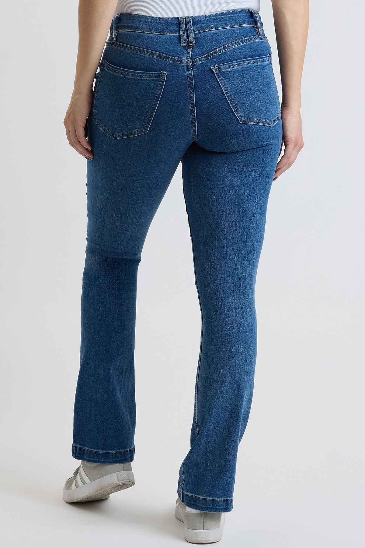 TEEK - Womens High Rise Sailor Bootcut Pants YMI JEANS