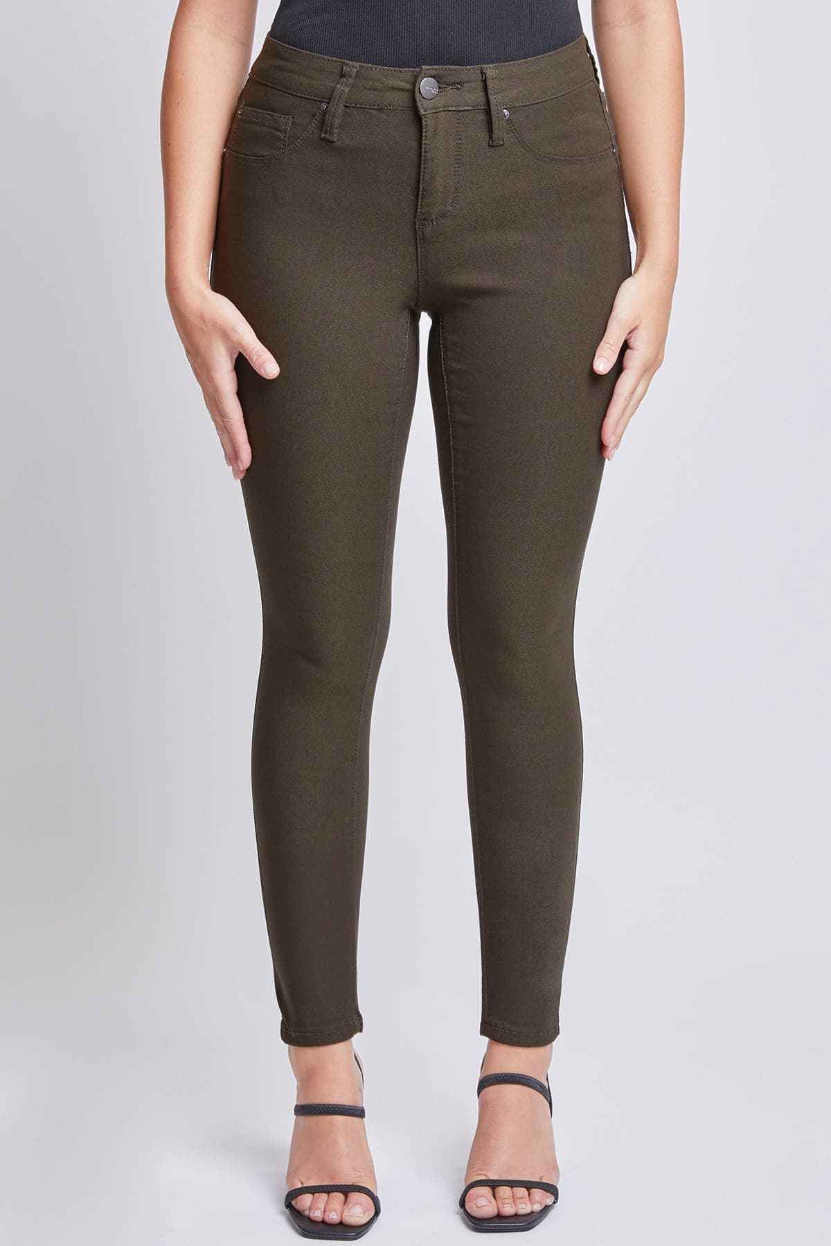 TEEK - Womens Hyperstretch Skinny Pants, Dark Olive PANTS TEEK YMJ