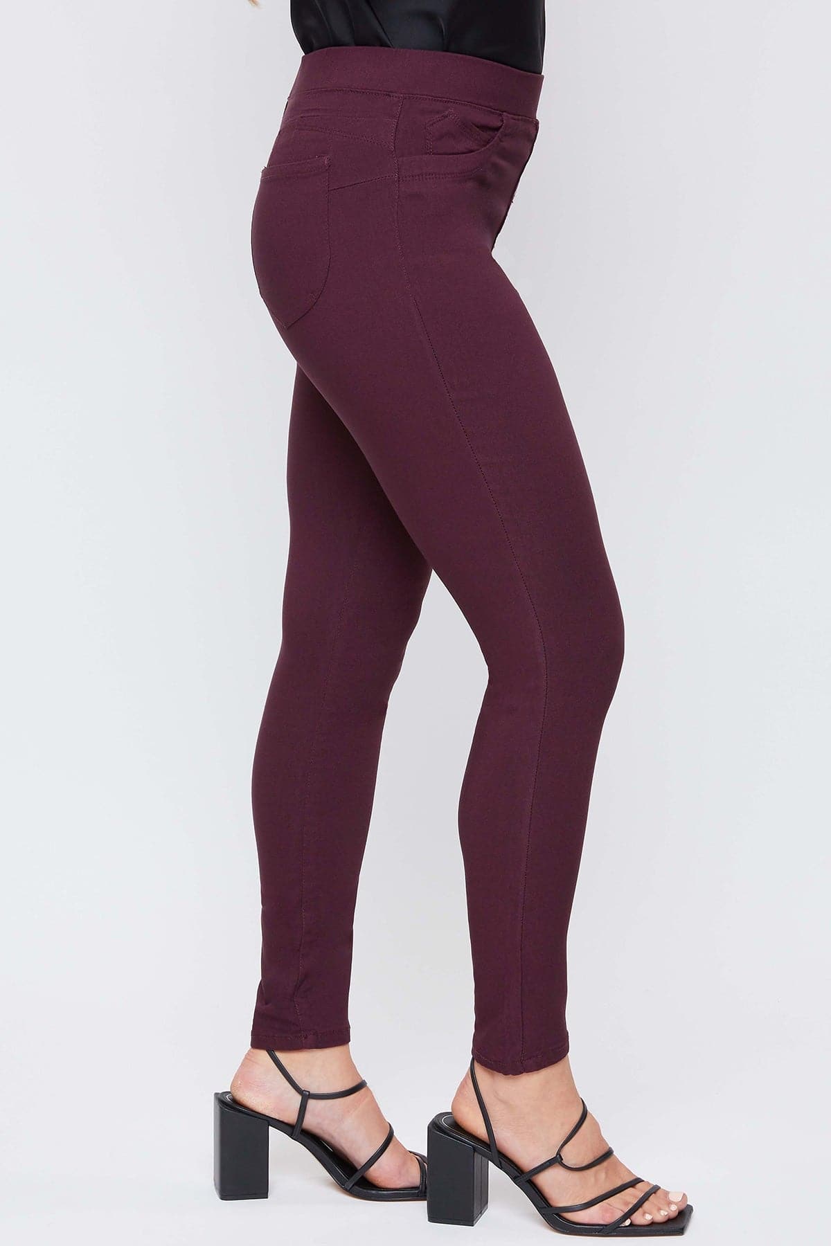 TEEK - Womens Hyperstretch Mid Rise Jegging, Plum