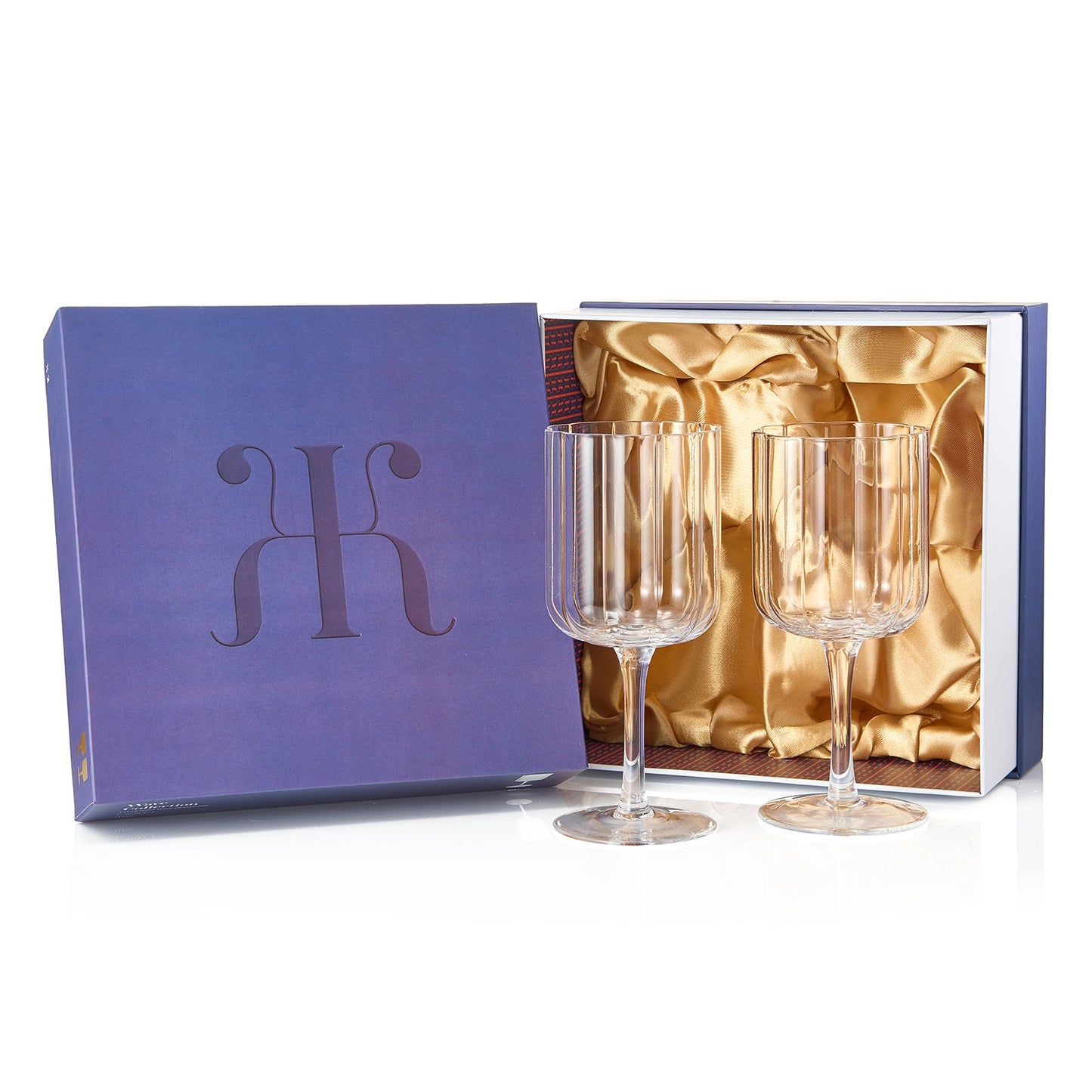 TEEK - Flower Stemmed Wine Glassware Clear Set HOME DECOR TEEK KS