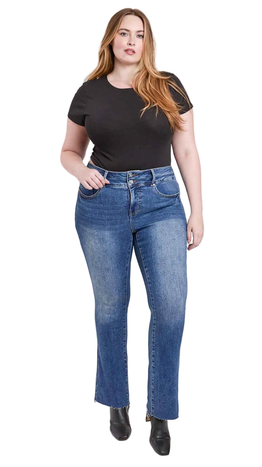 Women's Plus Premium Stretch Bootcut High Rise Jeans