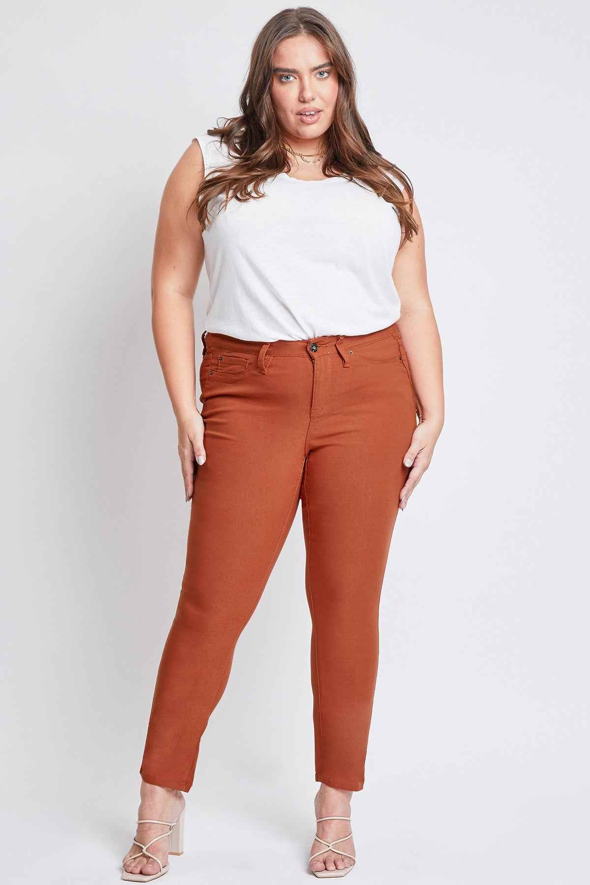 TEEK - Womens Plus Size Hyperstretch Skinny Pants - Adobe PANTS TEEK YMJ