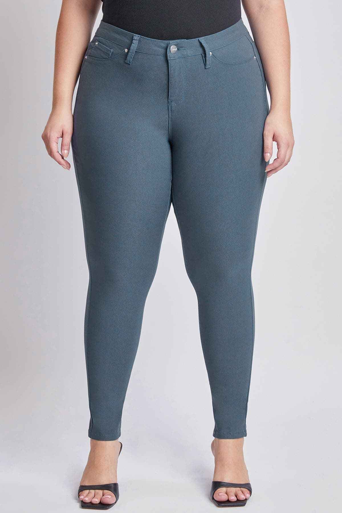 TEEK - Womens Plus Size Hyperstretch Skinny Pants - Cadet Blue PANTS TEEK YMJ