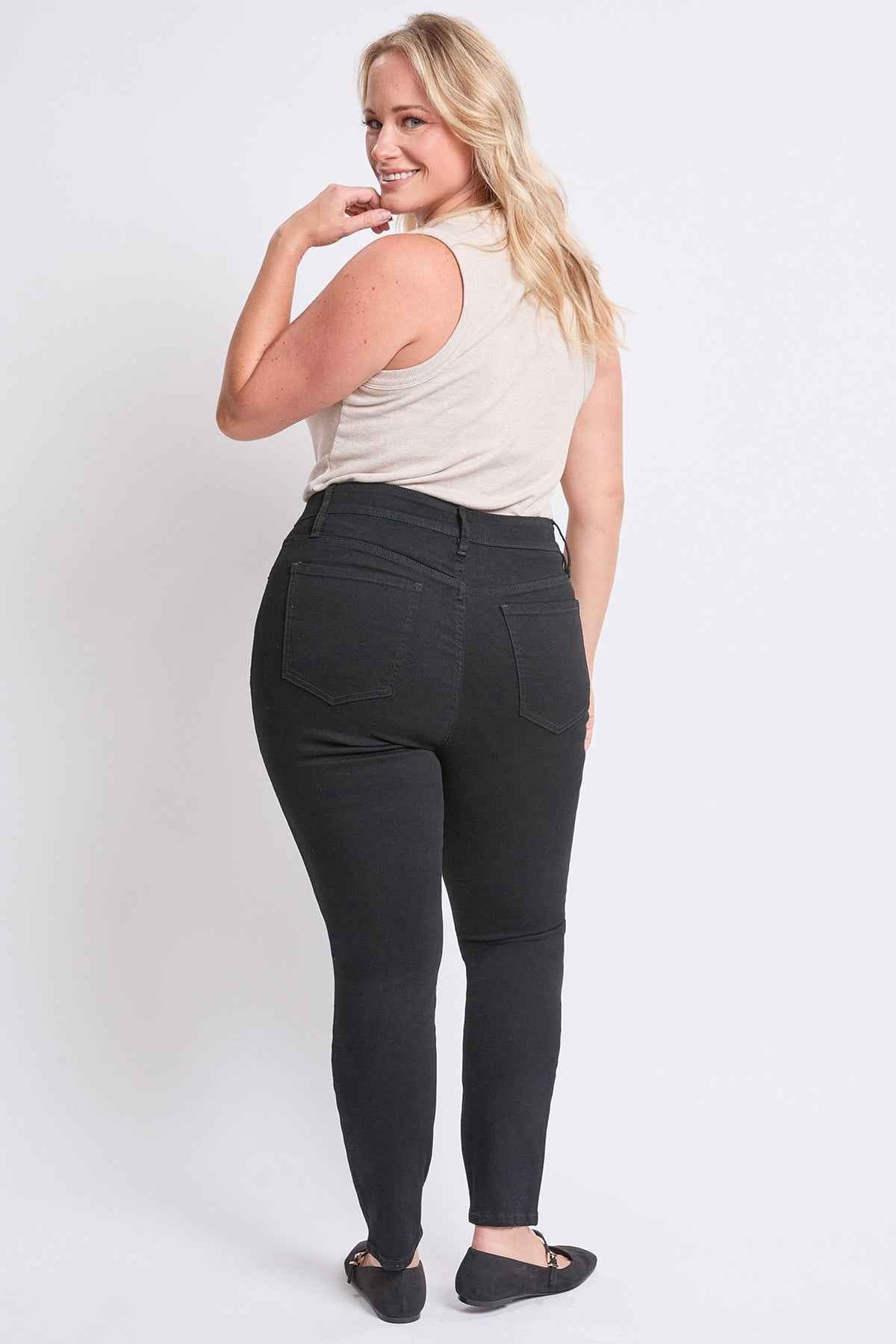 TEEK - Womens Plus High Rise Basic 5 Pocket Skinny Jeans JEANS TEEK YMJ