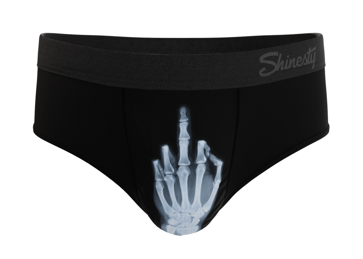 The XXX Ray | Middle Finger X Ray Ball Hammock® Pouch Underwear Briefs Boxers - Brief Shinesty