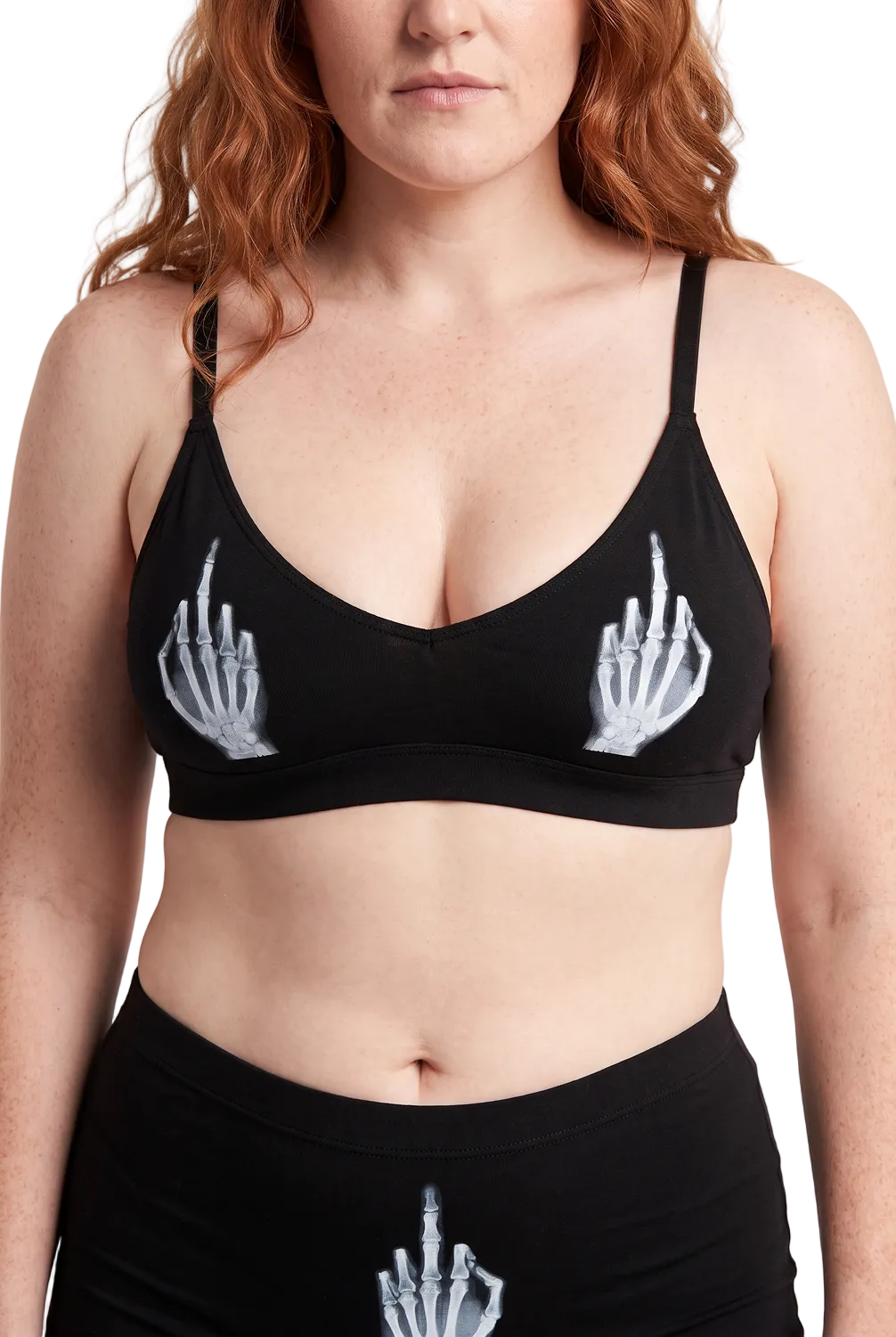 The XXX Ray | Middle Finger X Ray Boob Hammock™ Plunge Bralette