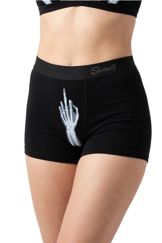 The XXX Ray | Middle Finger X Ray Women’s Boxers Women's Boxer Shinesty