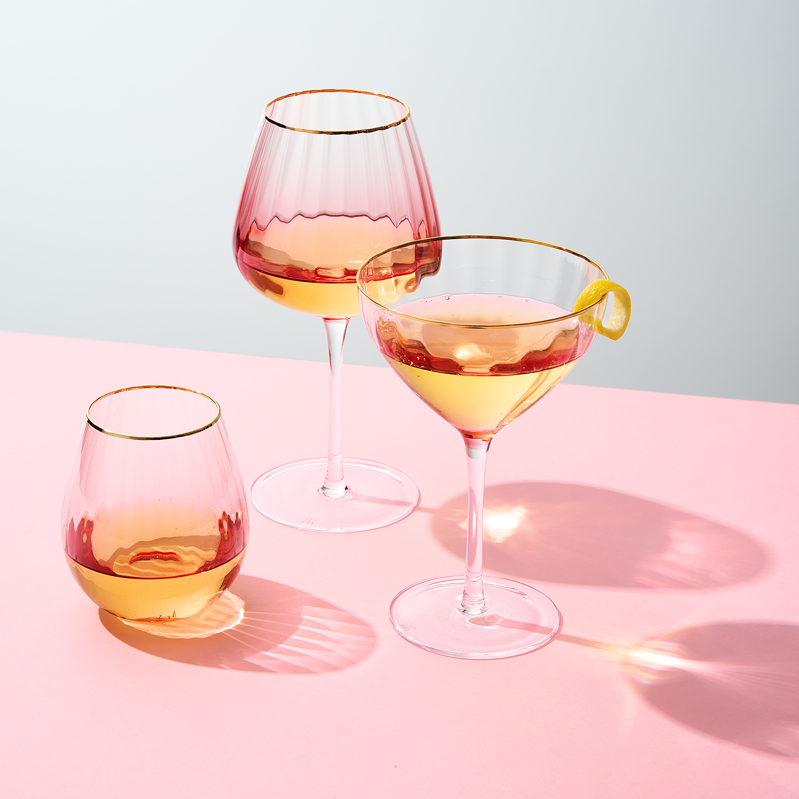 TEEK - Waterfall Stemless Wine Glassware Set HOME DECOR TEEK KS