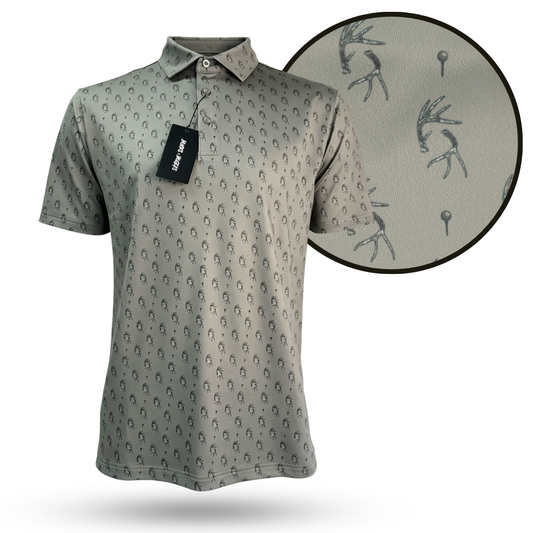 "Tees & Tines" Golf Polo T-Shirt Bow Crew Apparel - Bow Hunting Lifestyle Apparel