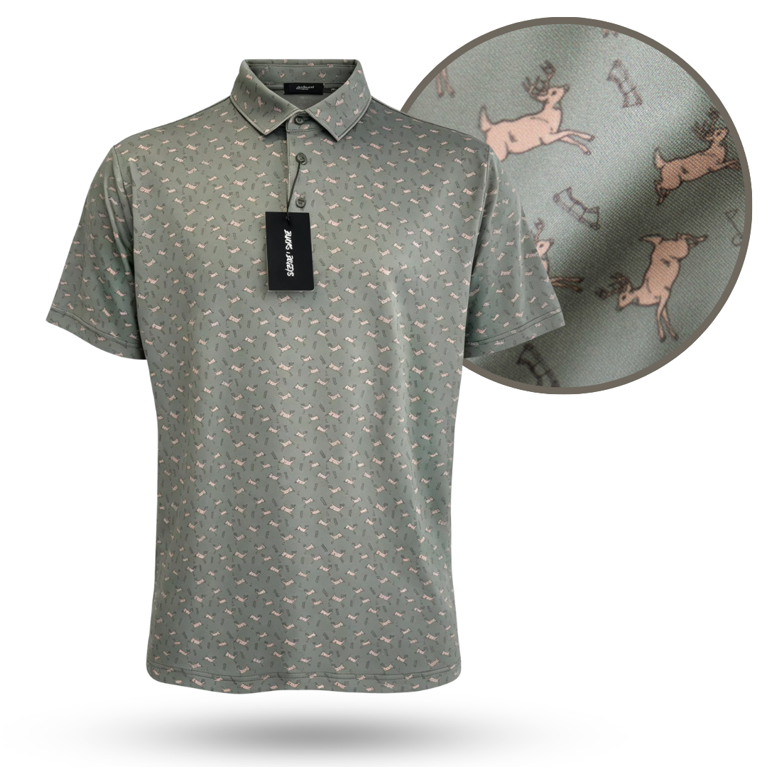 TEEK - "Bows & Bucks" Golf Polo TOPS TEEK BCA M