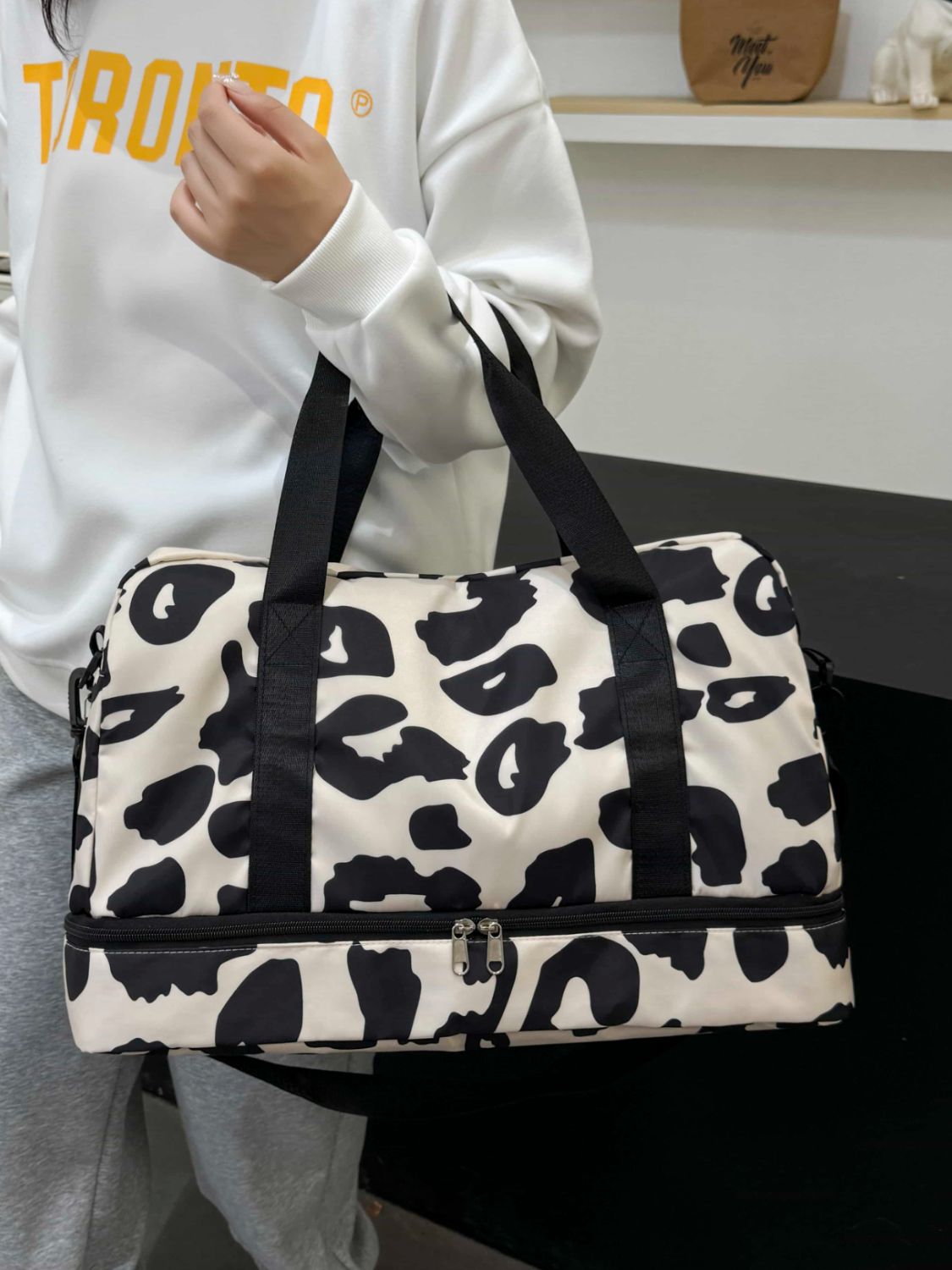 Oxford Cloth Leopard Travel Bag TEEK Trend