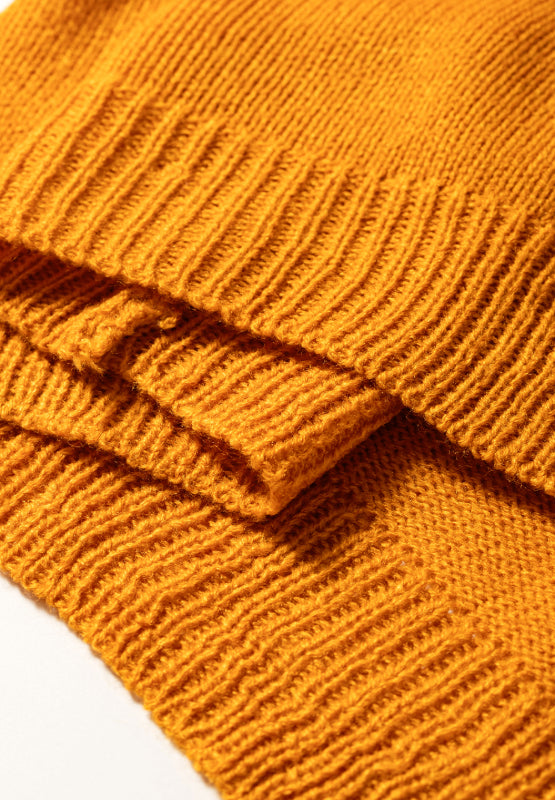 TEEK - Pompom Color Block Open Front Cardigan SWEATER TEEK Trend