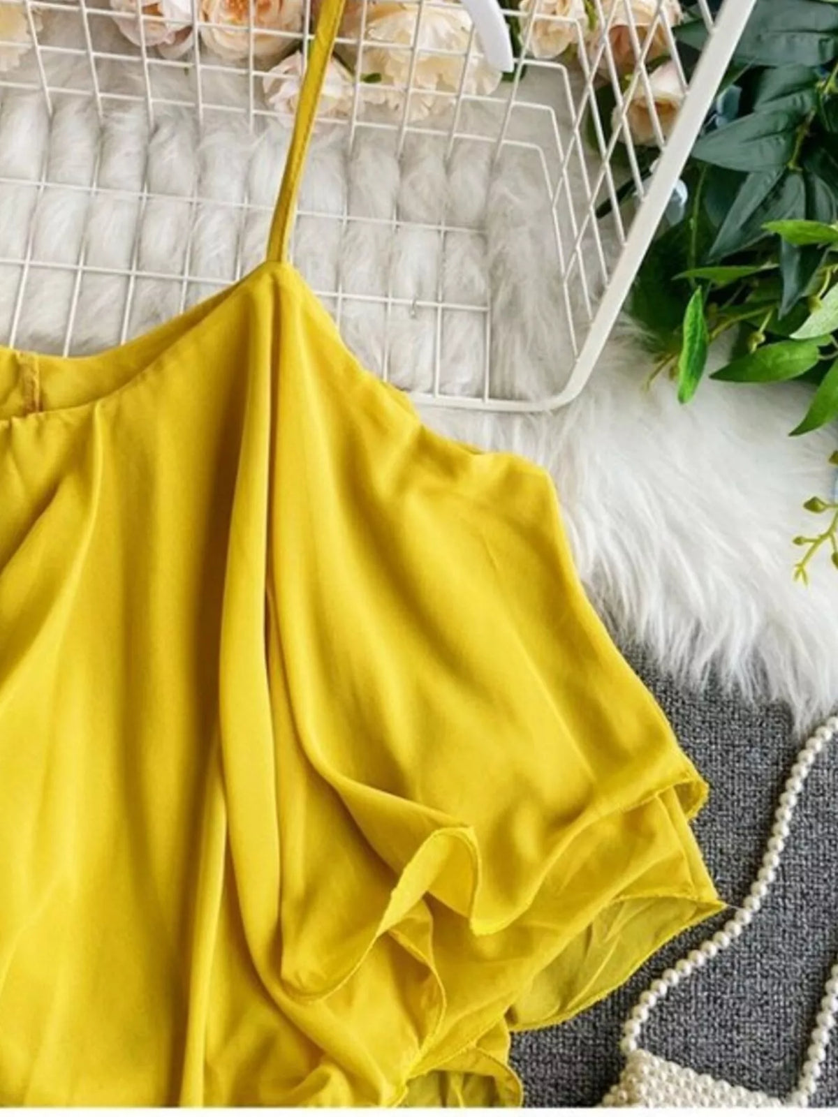 Ruffled Flowy Cami Trendsi
