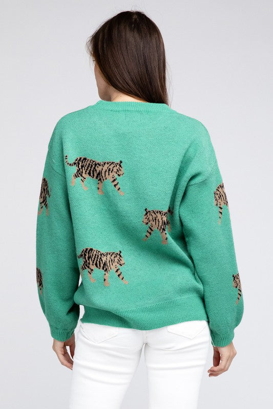 TEEK - Tiger Pattern Sweater SWEATER TEEK FG   