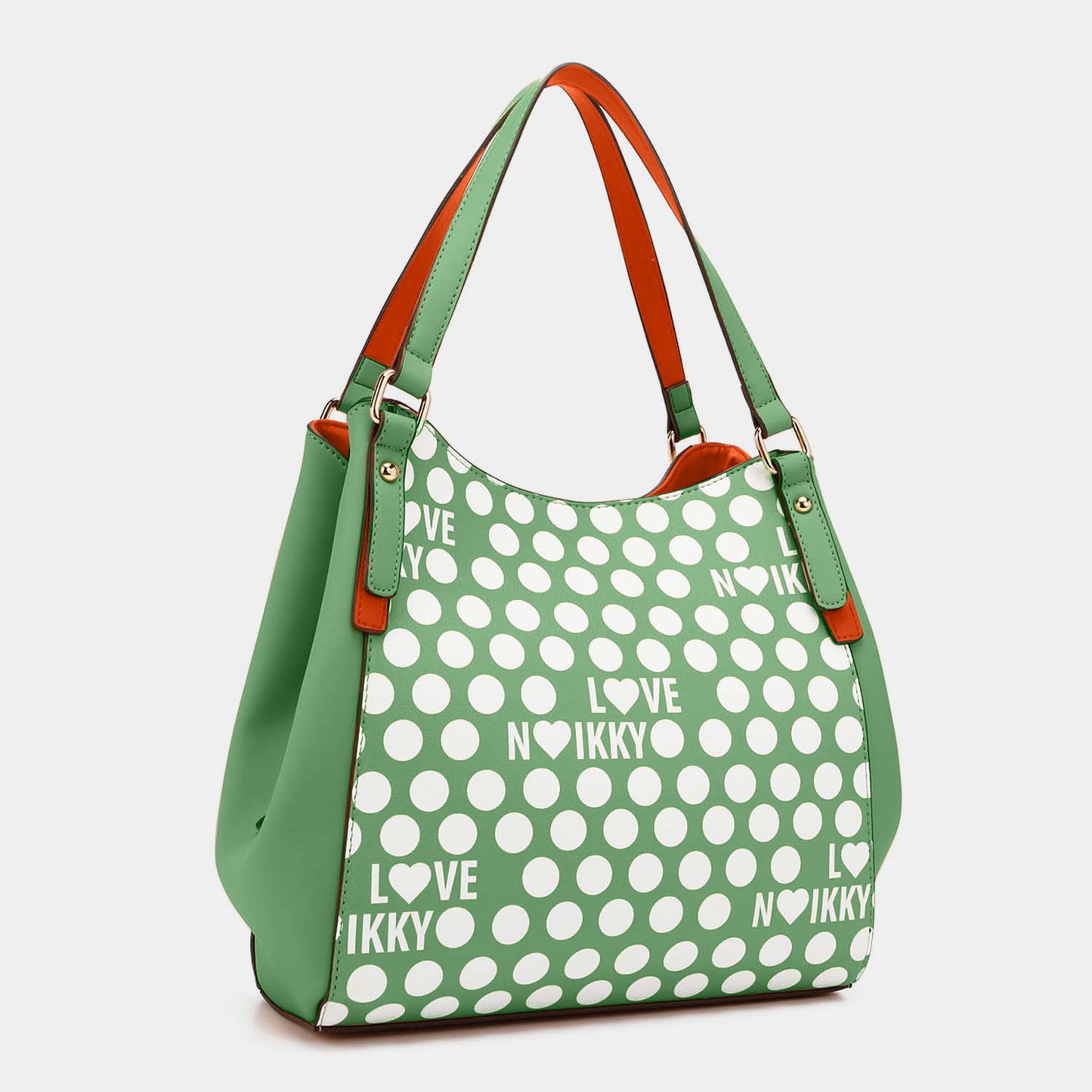 TEEK - NL Contrast Polka Dot Handbag BAG TEEK Trend   