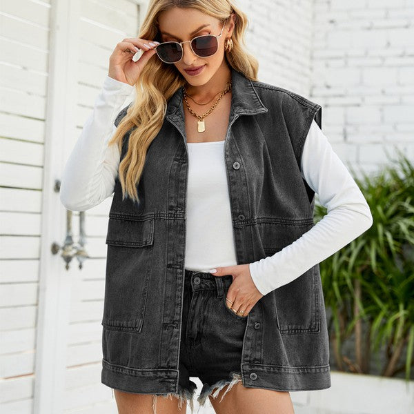 TEEK - Denim Jacket Vest VEST TEEK FG