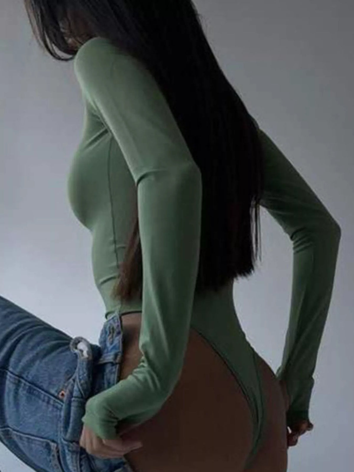 TEEK - Long Sleeve Slim Fit Bodysuit TOPS TEEK Trend