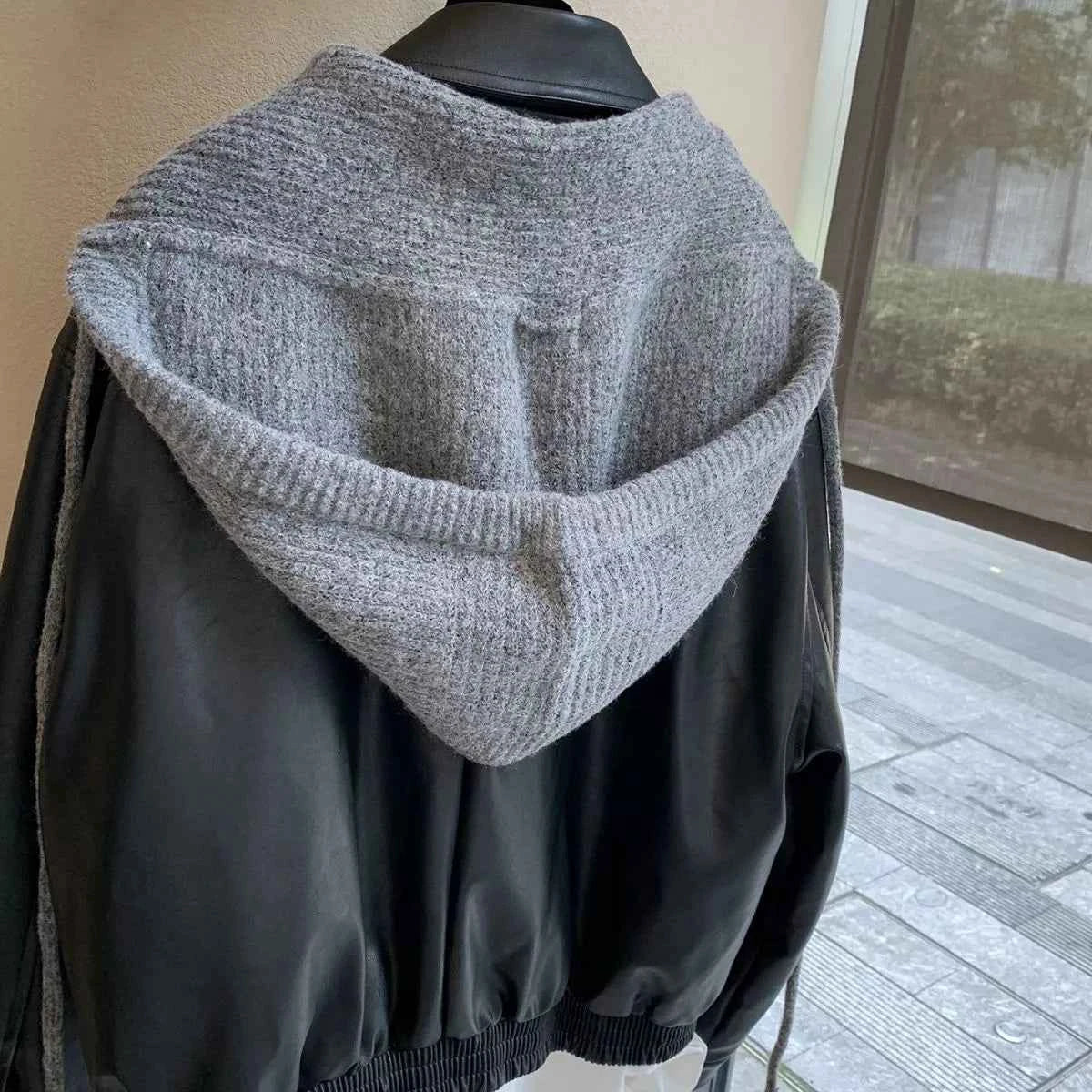 Cozy Knit Tie Scarf with Hooded Design Trendsi