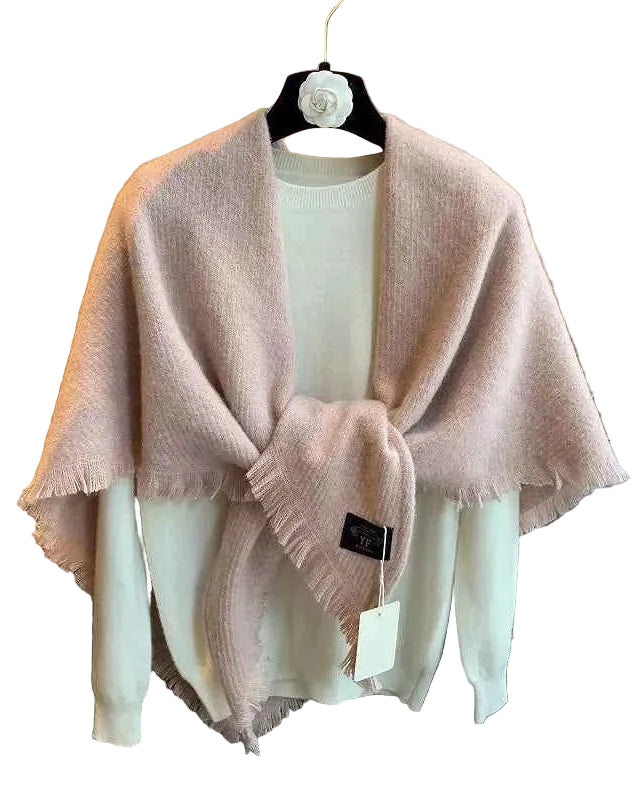 Thick Tassel Triangle Shawl Scarf