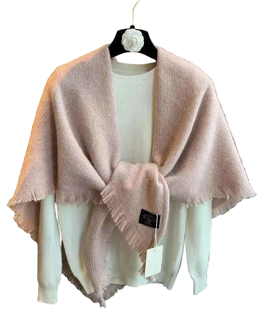 Thick Tassel Triangle Shawl Scarf
