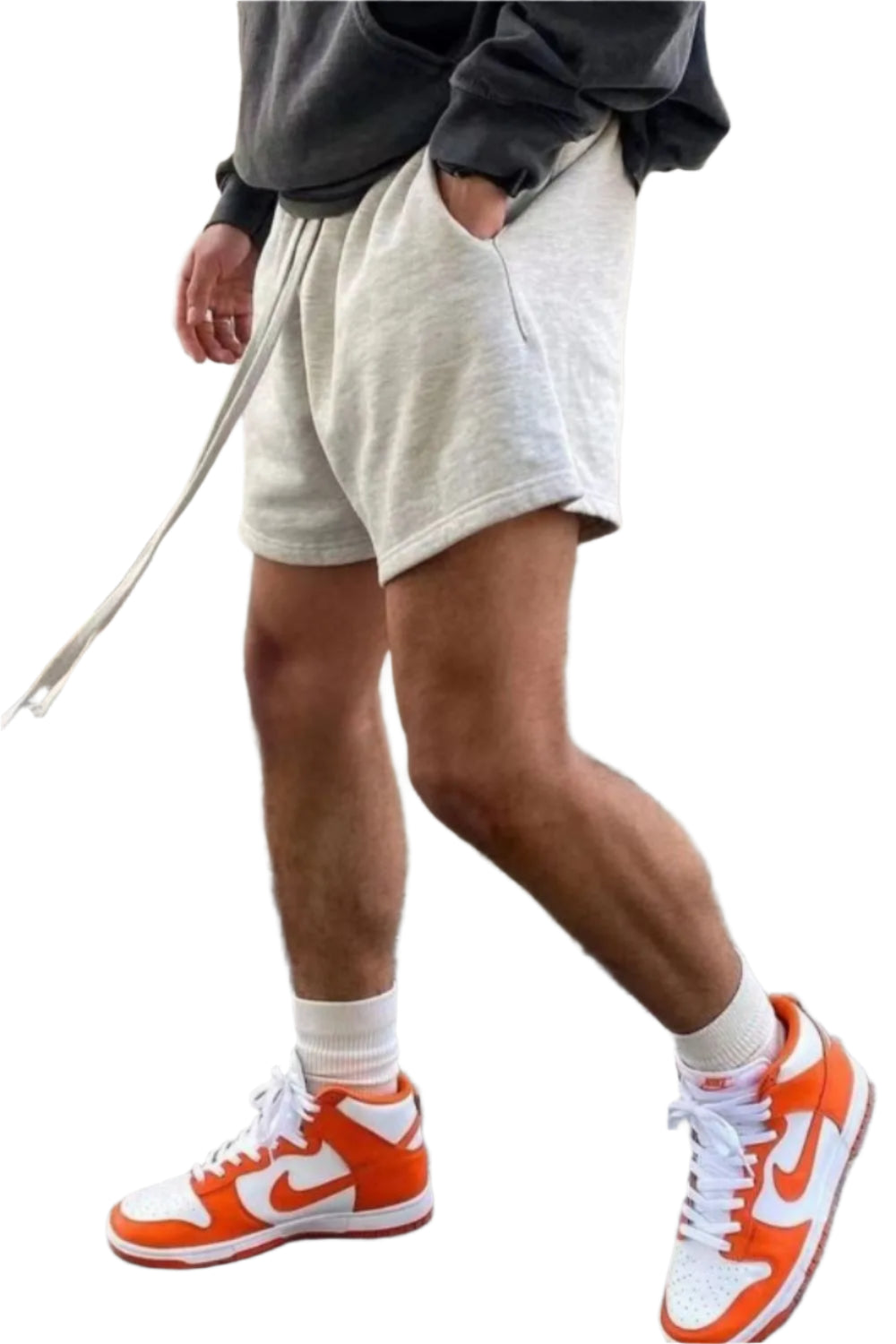 TEEK - Mens Drawstring Shorts SHORTS TEEK Trend Light Gray M